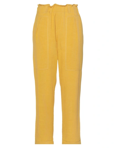 Shop Nina 14.7 Woman Pants Yellow Size 8 Polyurethane, Polyester