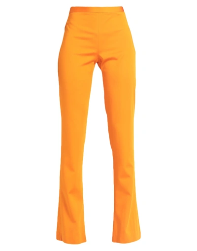 Shop Versace Woman Pants Orange Size 8 Viscose, Wool, Elastane