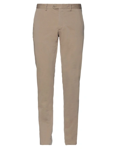 Shop Domenico Tagliente Man Pants Sand Size 42 Cotton, Elastane In Beige