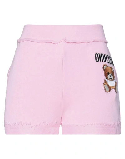 Shop Moschino Shorts & Bermuda Shorts In Pink