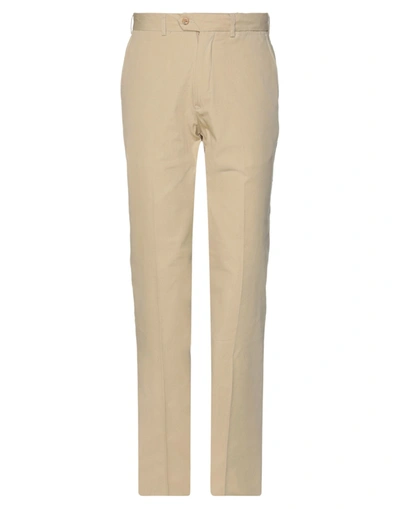 Shop Jasper Reed Man Pants Beige Size 30 Cotton