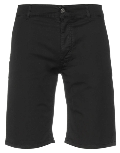 Shop Grey Daniele Alessandrini Shorts & Bermuda Shorts In Black