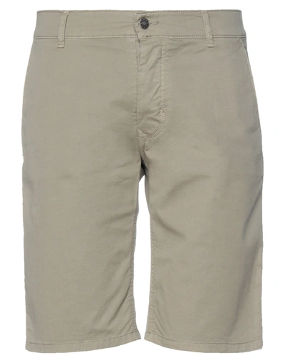 Shop Grey Daniele Alessandrini Man Shorts & Bermuda Shorts Sand Size 38 Cotton, Elastane In Beige