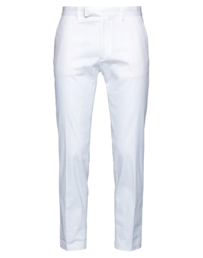 Shop Mauro Grifoni Man Pants White Size 28 Cotton, Elastane