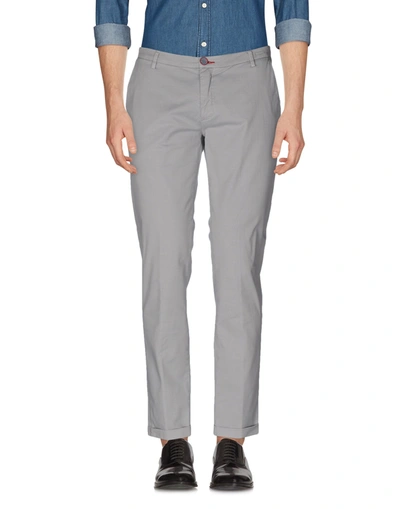 Shop Yan Simmon Man Pants Grey Size 36 Cotton, Elastane