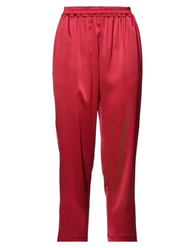 Shop Gianluca Capannolo Woman Pants Red Size 6 Triacetate, Polyester