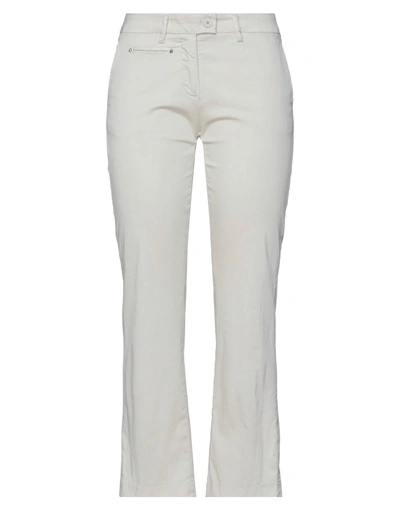 Shop Mason's Woman Pants Ivory Size 10 Cotton, Polyamide, Elastane In White