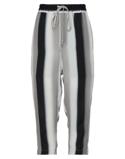 Shop Rick Owens Cropped Pants In Grey