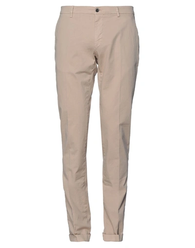 Shop Mason's Man Pants Light Brown Size 40 Cotton, Elastane In Beige