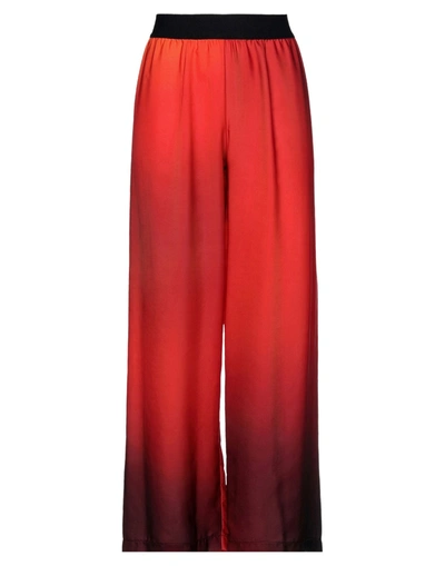 Shop Maria Calderara Woman Pants Red Size 4 Polyester