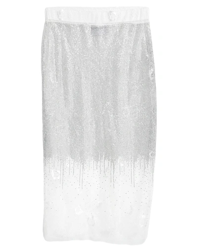 Shop Brand Unique Woman Midi Skirt White Size 1 Polyamide
