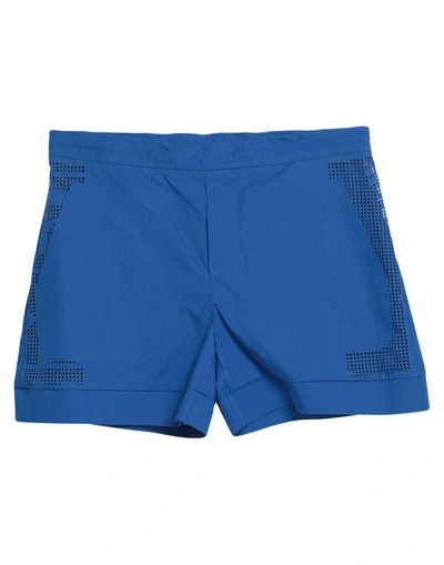 Shop Dsquared2 Woman Shorts & Bermuda Shorts Blue Size 2 Cotton