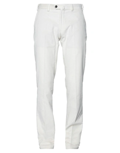 Shop Emporio Armani Man Pants Ivory Size 34 Cotton, Wool In White