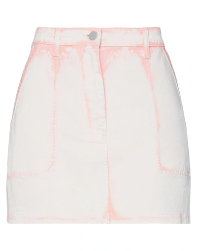 Shop Alberta Ferretti Woman Denim Skirt Salmon Pink Size 6 Cotton