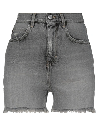 Shop Haikure Denim Shorts In Grey