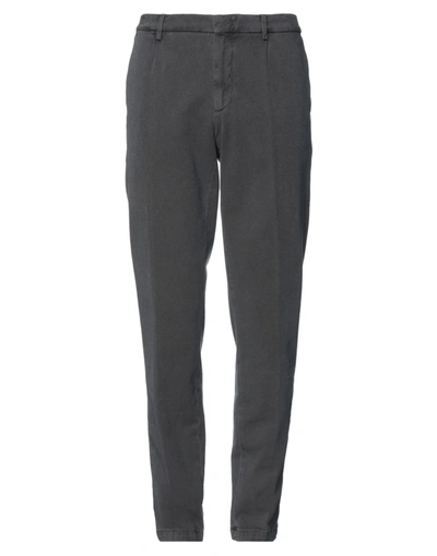 Shop Il Drop Man Pants Lead Size 38 Cotton, Elastane In Grey