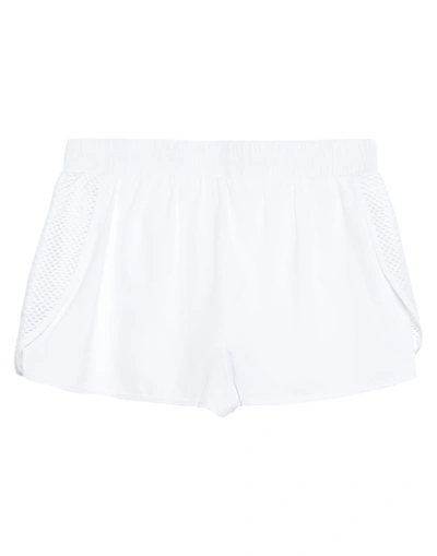 Shop Lanston Sport Woman Shorts & Bermuda Shorts White Size L Polyester, Elastane