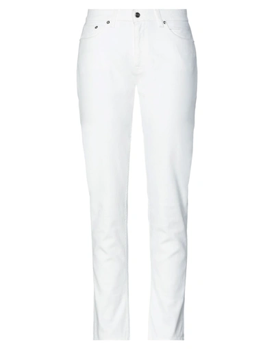 Shop Care Label Woman Jeans White Size 29 Cotton, Elastane