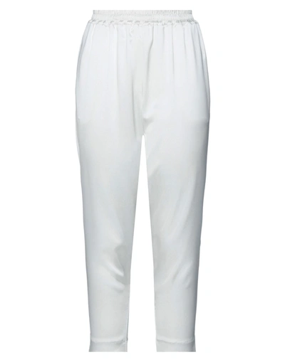 Shop Gianluca Capannolo Woman Pants White Size 2 Triacetate, Polyester