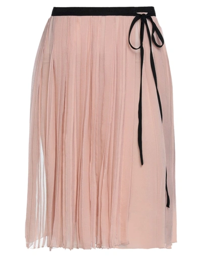 Shop Valentino Mini Skirts In Blush