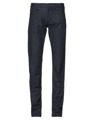 Shop Emporio Armani Man Jeans Blue Size 29w-34l Cotton, Elastomultiester, Elastane