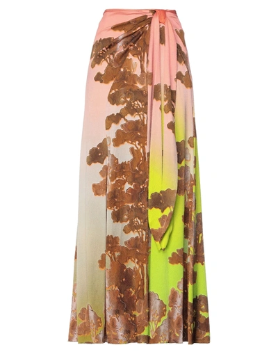 Shop Peter Pilotto Long Skirts In Pink