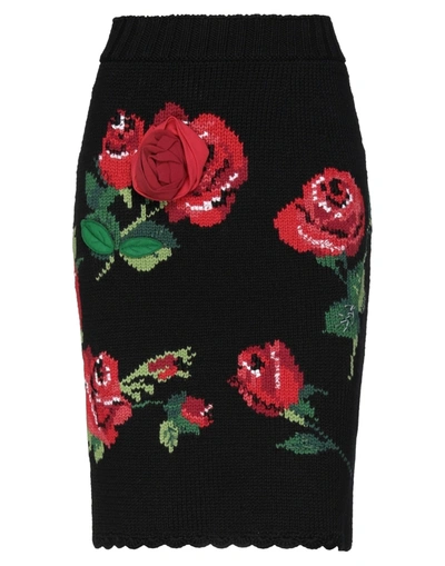Shop Dolce & Gabbana Woman Mini Skirt Black Size 8 Virgin Wool, Cashmere, Silk, Polyester