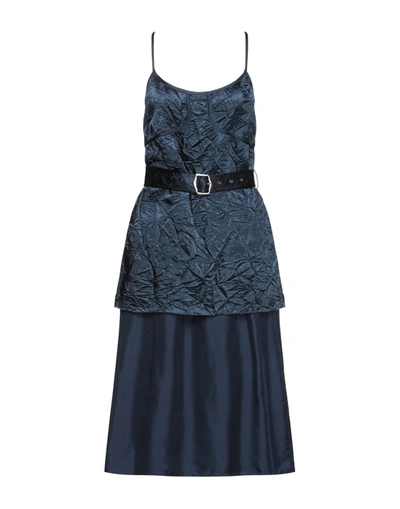Shop Sies Marjan Woman Midi Dress Midnight Blue Size 6 Viscose