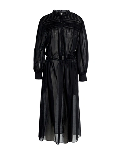 Shop Isabel Marant Étoile Marant Étoile Woman Midi Dress Black Size 8 Cotton