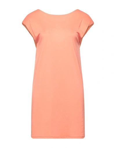 Shop Paola Prata Woman Mini Dress Orange Size L Viscose