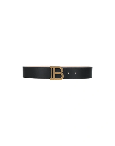 Shop Balmain Belts In Black