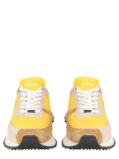 Shop Bepositive Space Run Sneakers In Yellow