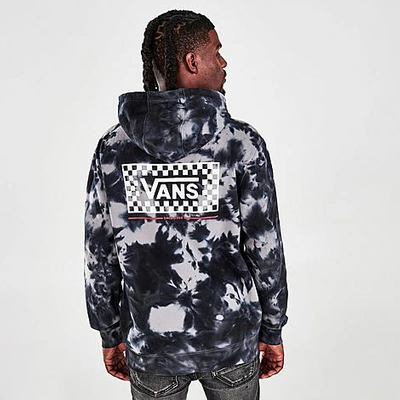 Vans Men s Box Checker Tie dye Hoodie In Black white ModeSens