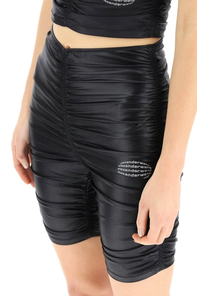 Shop Alexander Wang Stretch Jersey Shorts In Black