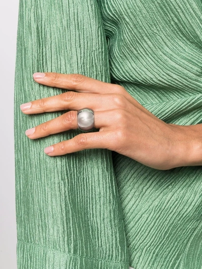 Uncommon Matters Semibreve Chunky Ring In Silver