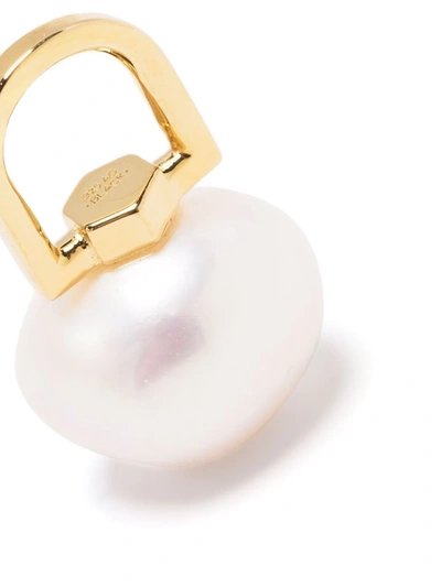 Maria Black Glam Charm Pearl Single Earring In Gold