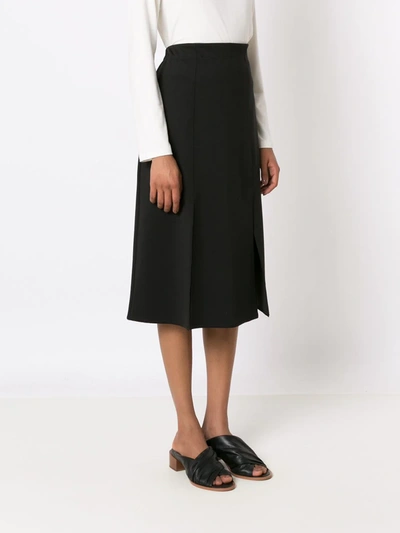 Shop Alcaçuz Alpino A-line Midi Skirt In Black