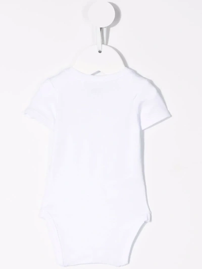 Shop Karl Lagerfeld Graphic-print Bodysuit In White