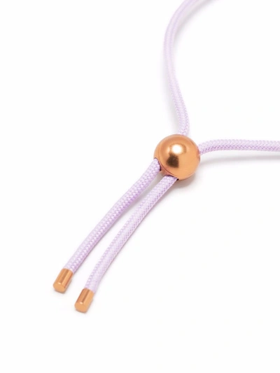 Shop Swarovski Dulcis Cord Bracelet In Purple