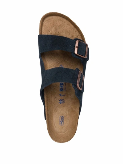 Shop Birkenstock Arizona Leather Sandals In Blue