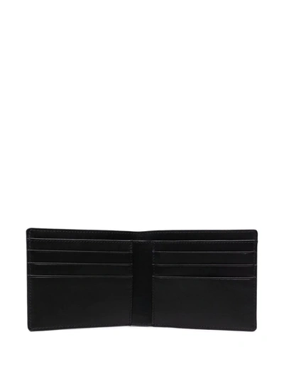 Shop Apc Logo-print Leather Wallet In Black