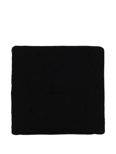 Shop More Joy Logo-knit Cushion In Black