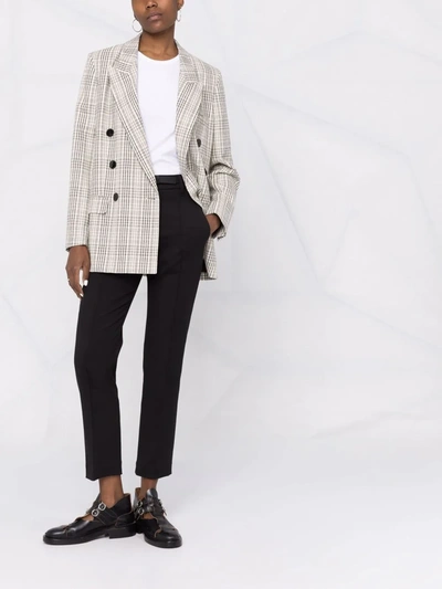 Brunello Cucinelli Cropped Slim-cut Trousers In Black