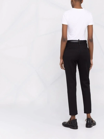 Brunello Cucinelli Cropped Slim-cut Trousers In Black