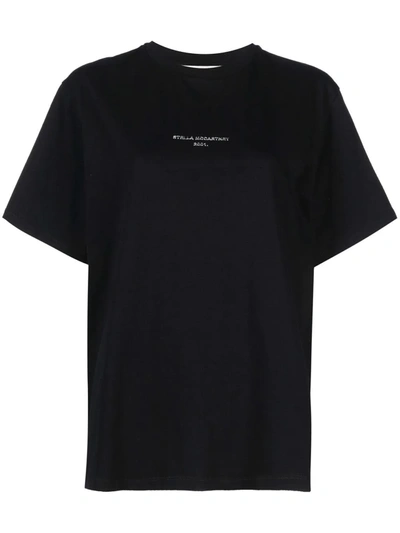 Shop Stella Mccartney 2001 Logo Print T-shirt In Black