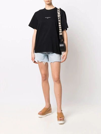 Shop Stella Mccartney 2001 Logo Print T-shirt In Black