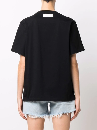 Shop Stella Mccartney 2001 Logo Print T-shirt In Black