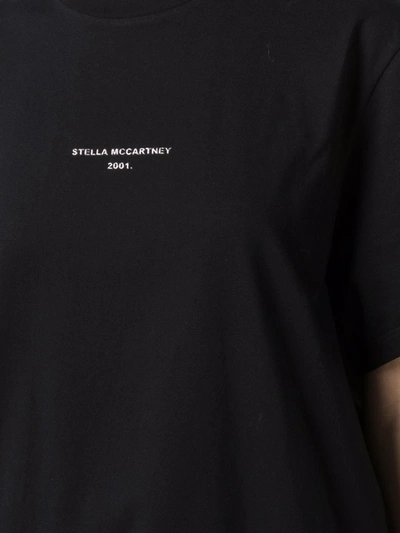 Shop Stella Mccartney 2001 Logo Print T-shirt In Black
