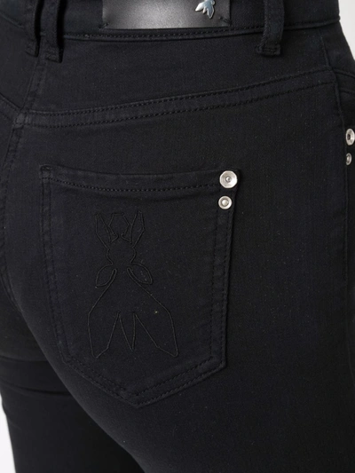 Patrizia Pepe High-rise Flared Jeans In Black