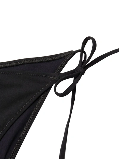 Lido Self-tie Mid-rise Bikini In Black